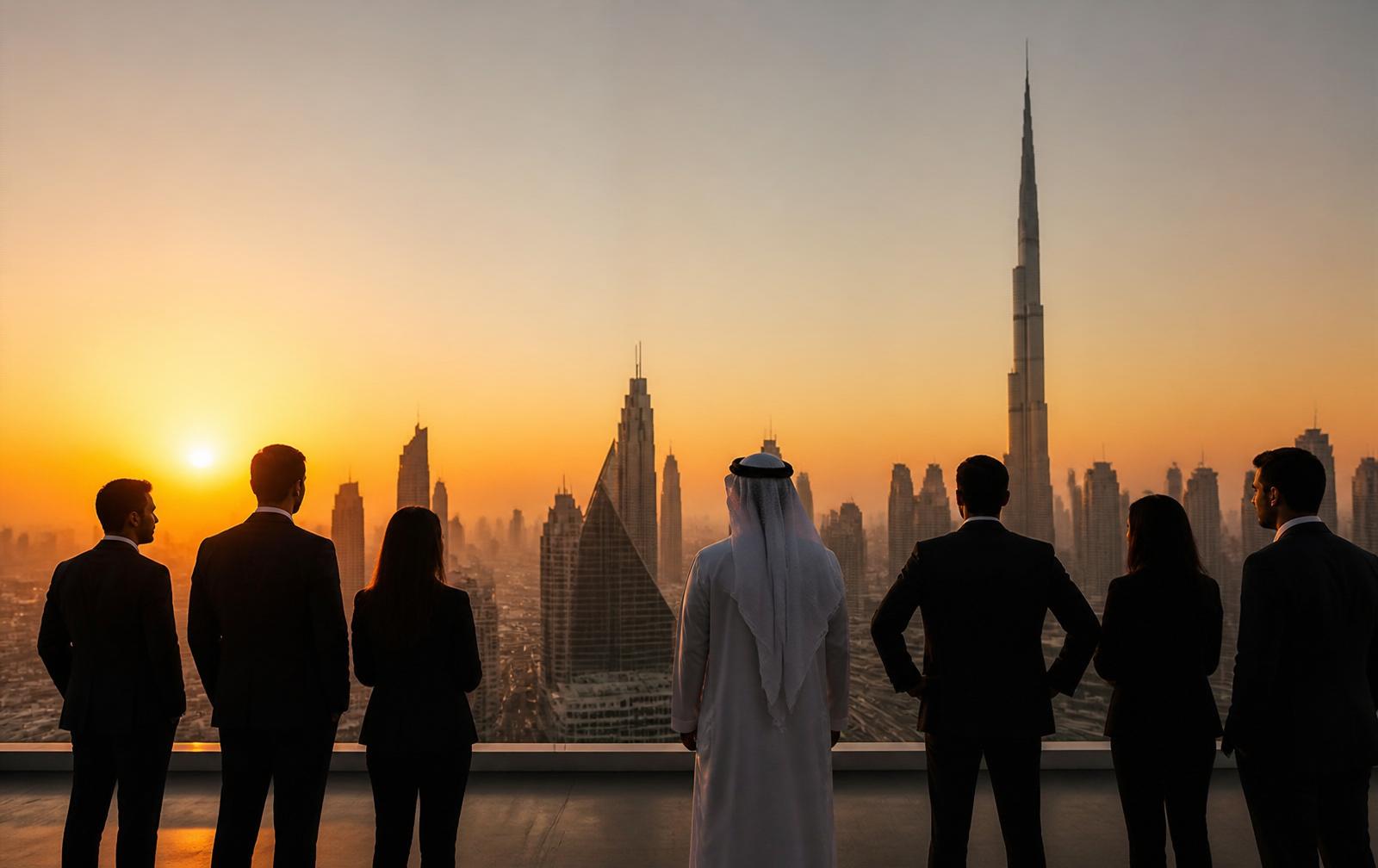 Skyline de Dubai, sede de feiras internacionais